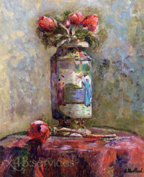 Edouard Vuillard - Anemonen in einer chinesischen Vase - Anemones in a Chinese Vase